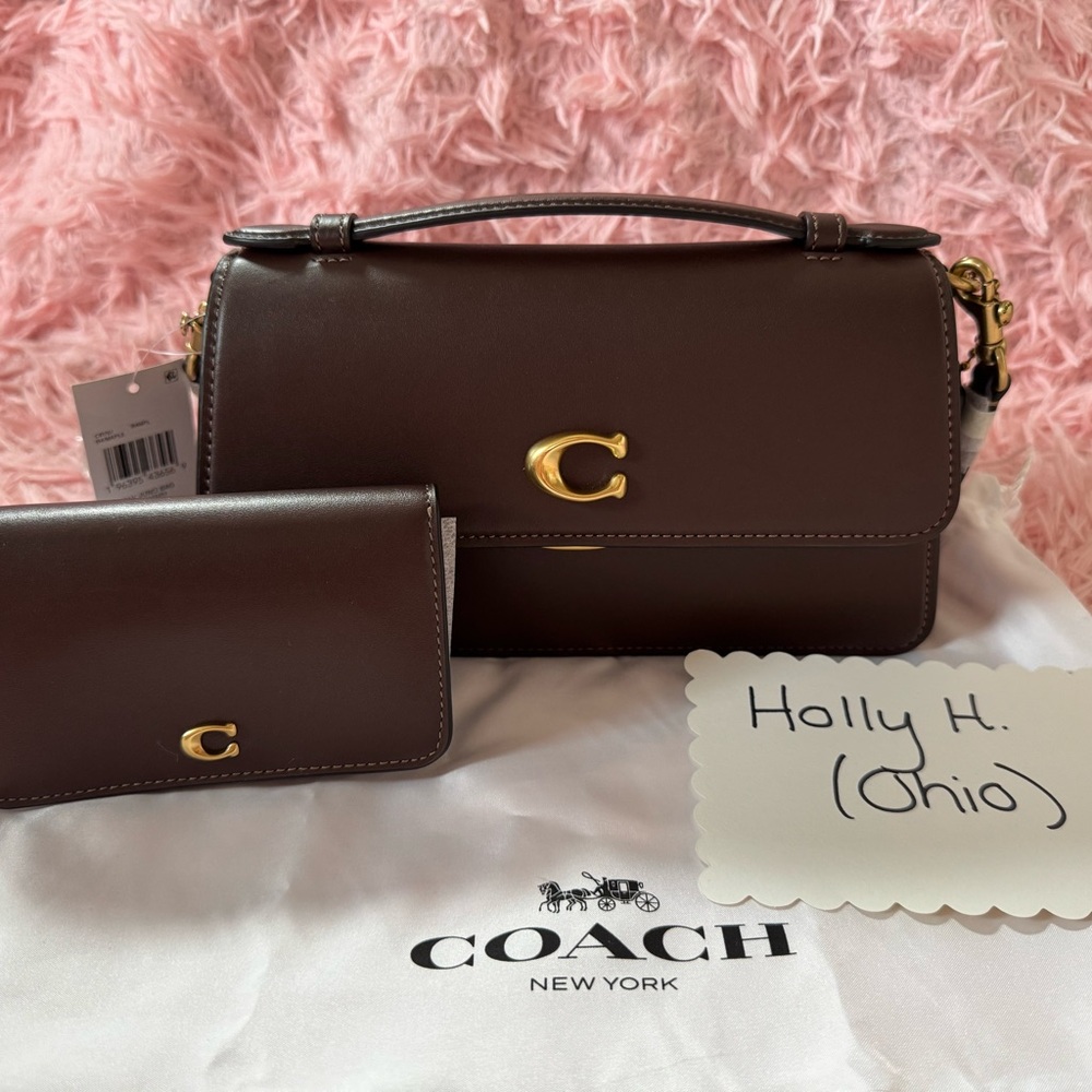 🤎 Brand New with Tags: Coach Juno Bag and Coach Slim Case Wallet 🤎